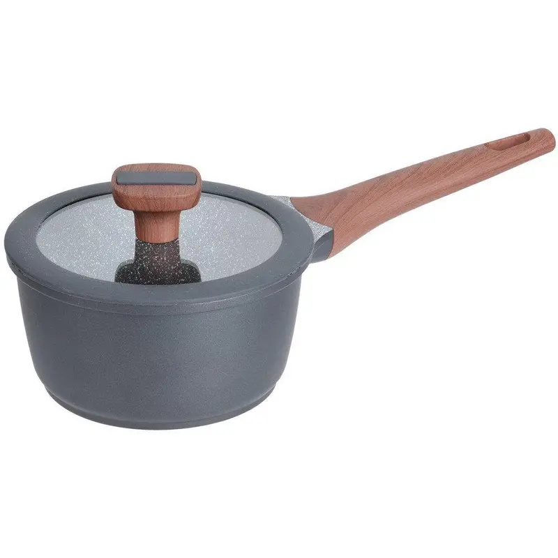 Aluminiowy rondel z marmurową powłoką