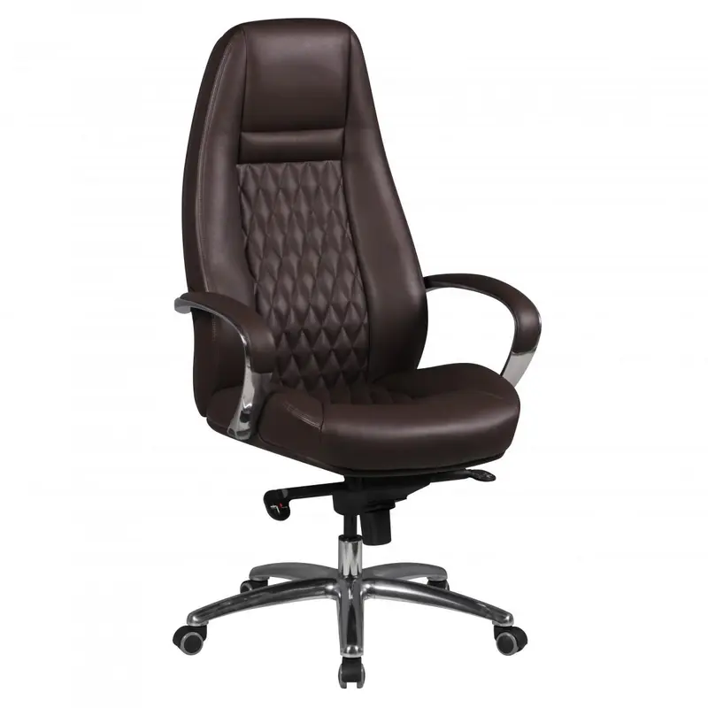 AMSTYLE FOTEL BIUROWY AUSTIN SKÓRA NATURALNA BRĄZOWY / SPM1.300