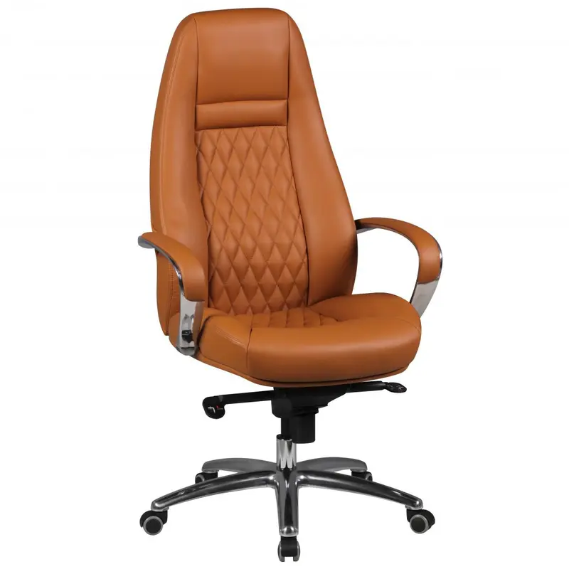 AMSTYLE FOTEL BIUROWY AUSTIN SKÓRA NATURALNA KARMEL / SPM1.299