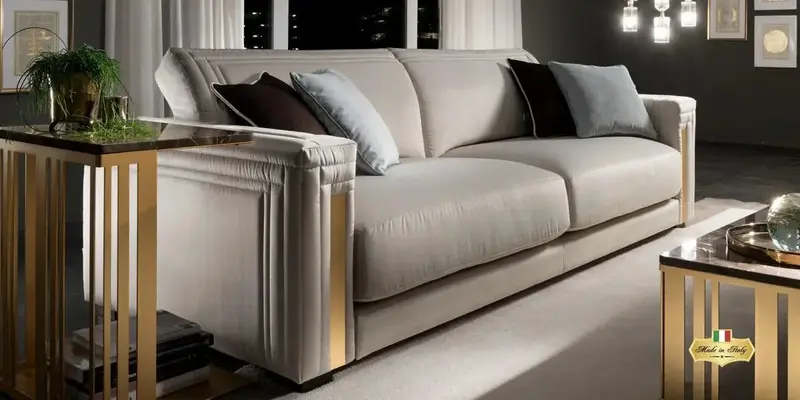 ATMOSFERA SOFA 3 OSOBOWA WŁOSKA EKSKLUZYWNA 242CM / ADORA ARREDOCLASSIC