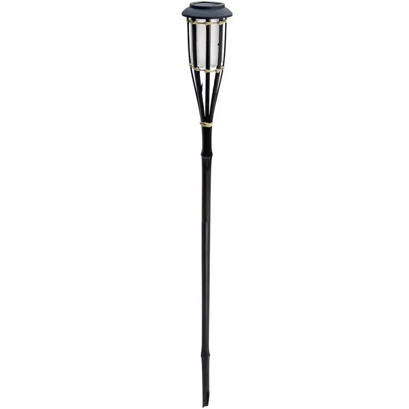 Bambusowa lampa solarna pochodnia, 65 cm