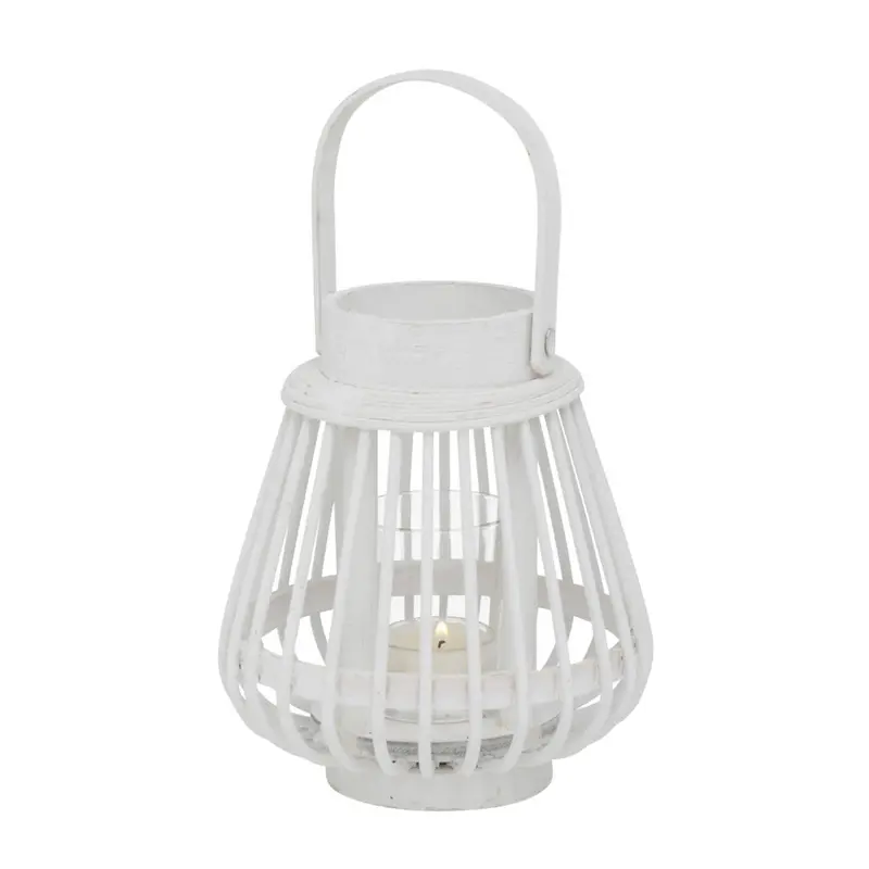 Bambusowy lampion Ilvie, 16 cm, tealight