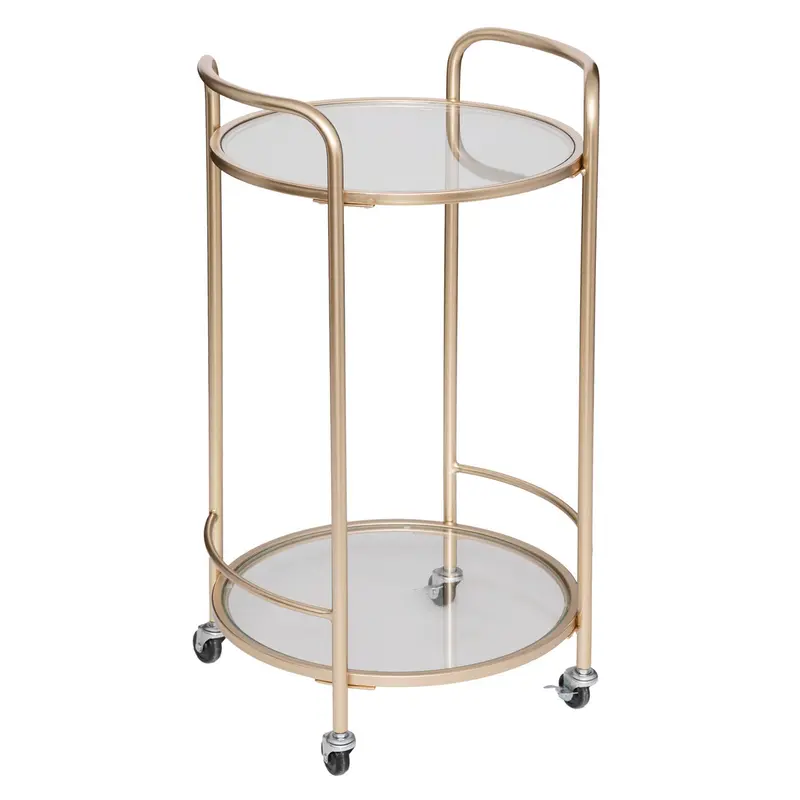 Barek mobilny THALIA GOLD, stolik na kółkach, 75 cm