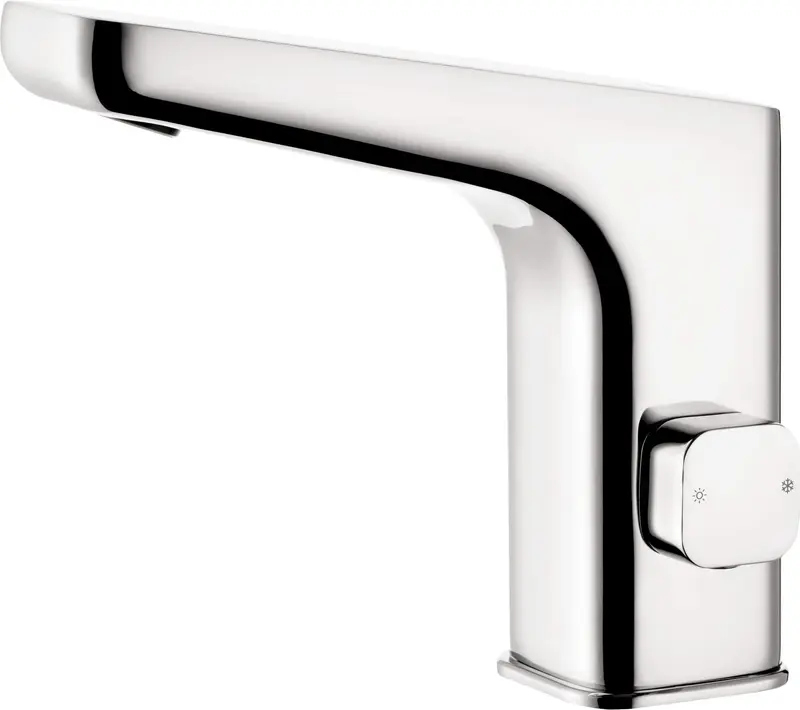Bateria umywalkowa bezdotykowa z regulacją temperatury - 230/6V Hiacynt Chrom