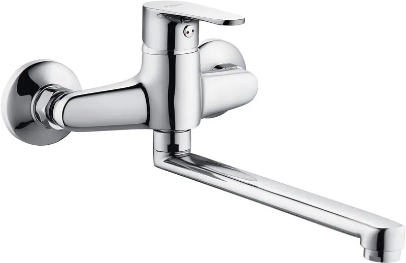 Bateria umywalkowa ścienna Chaber Chrom