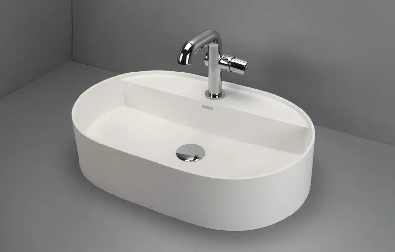 Bateria umywalkowa z prostokątną wylewką Silia Chrom