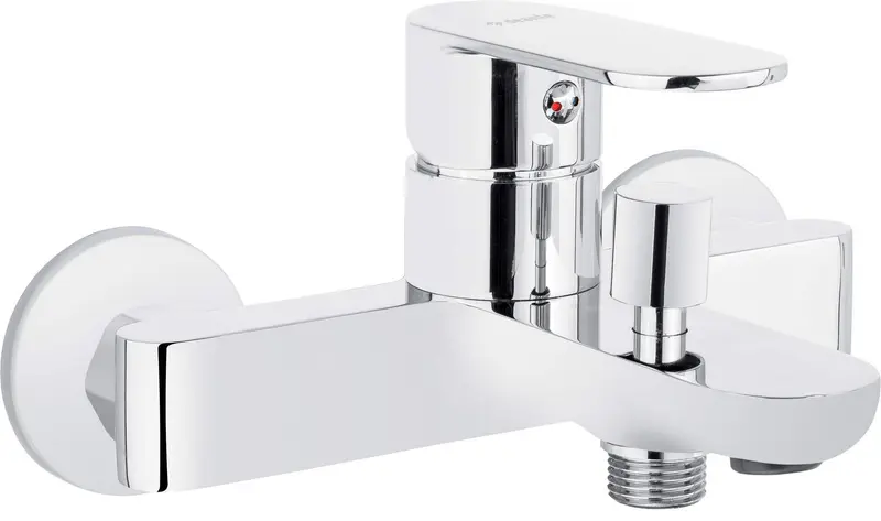 Bateria wannowa ścienna Alpinia Chrom