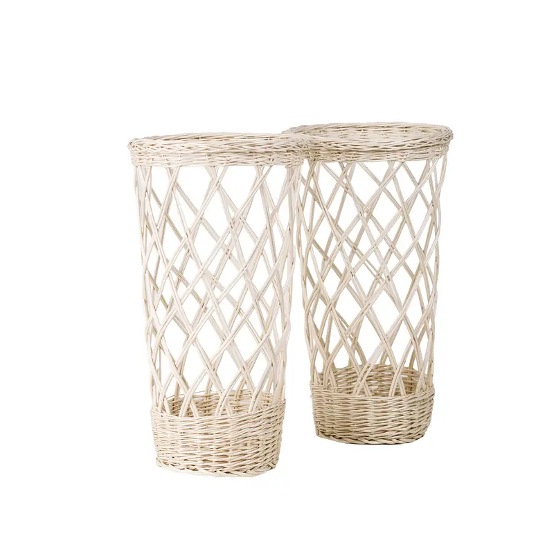 Belvora wicker baguette display baskets, set of 2 TheWickerStories