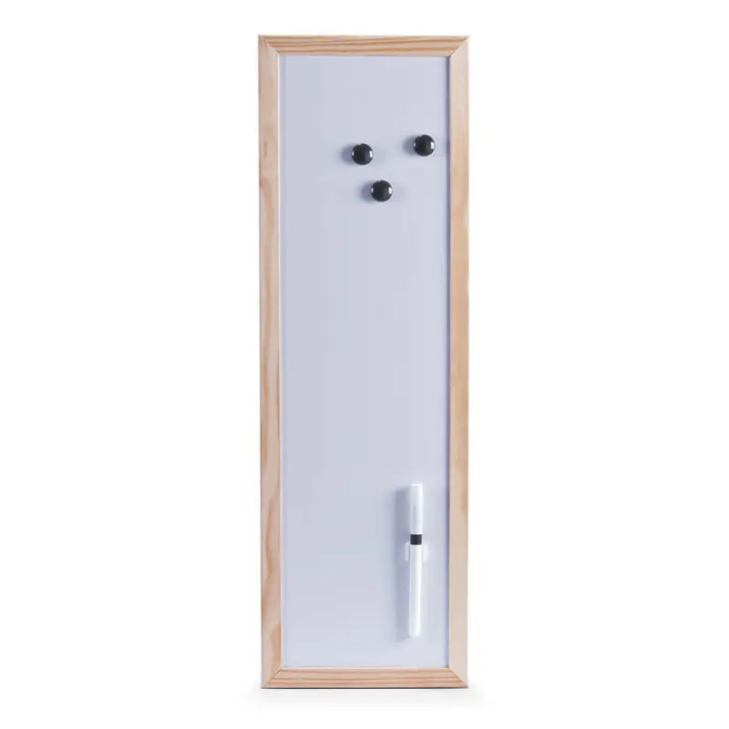 Biała tablica magnetyczna z pisakiem, 20 x 60 cm