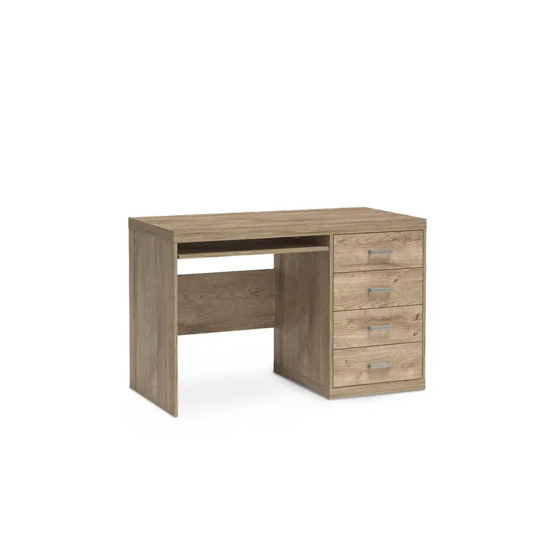 Biurko 120x78 z czterema szufladami w stylu boho | Korin