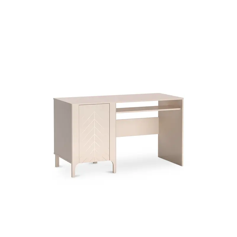 Biurko 135x78 z zamykaną szafką w stylu nowoczesnym | EKLIPSO