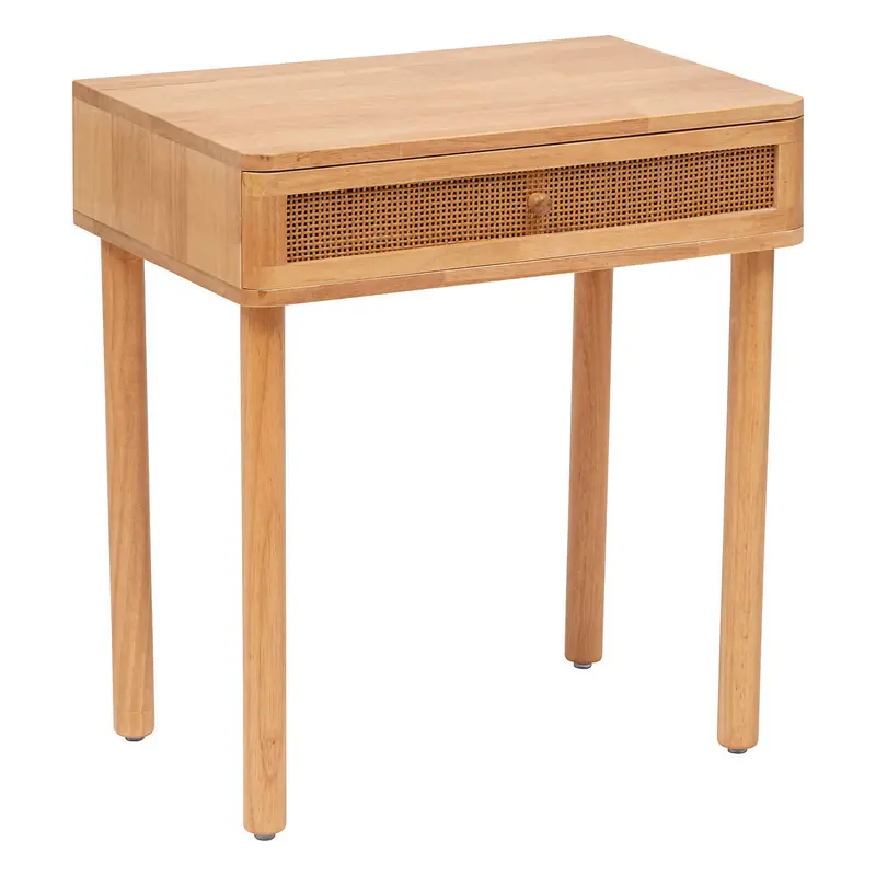 Biurko dziecięce WOOD, plecionka wiedeńska, wys. 55 cm