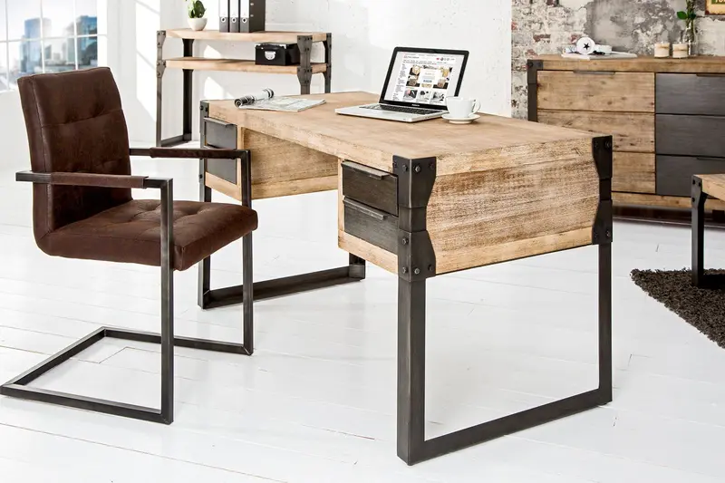BIURKO FACTORY DREWNO AKACJA / 36768 / INVICTA INTERIOR