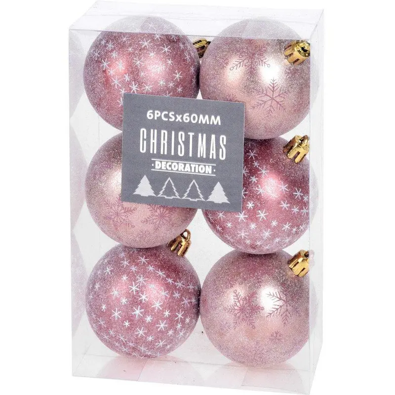 Bombki choinkowe JOLLY, 6 sztuk, Ø 6 cm