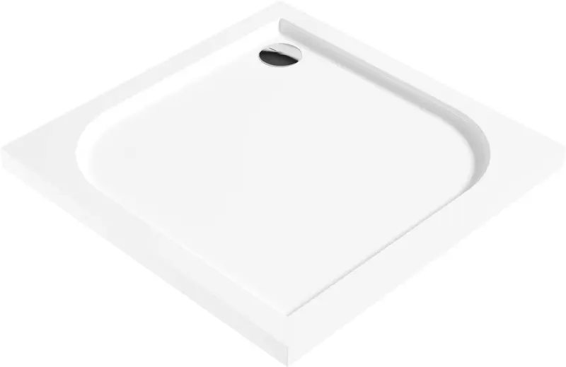 Brodzik akrylowy kwadratowy 90x90 cm Cubic Biały