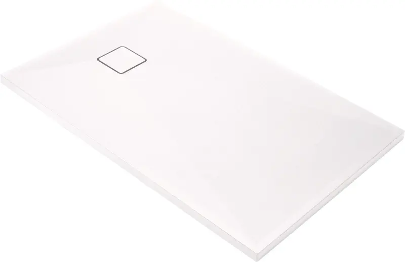 Brodzik granitowy prostokątny 100x90 cm Correo Biały Mat