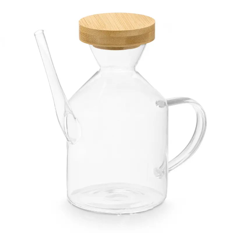 Butelka na oliwę INTRA z bambusową pokrywką, 600 ml