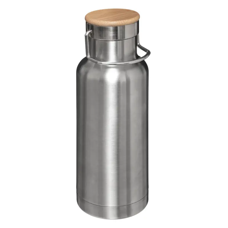 Butelka na wodę z korkiem, 500 ml, stal nierdzewna