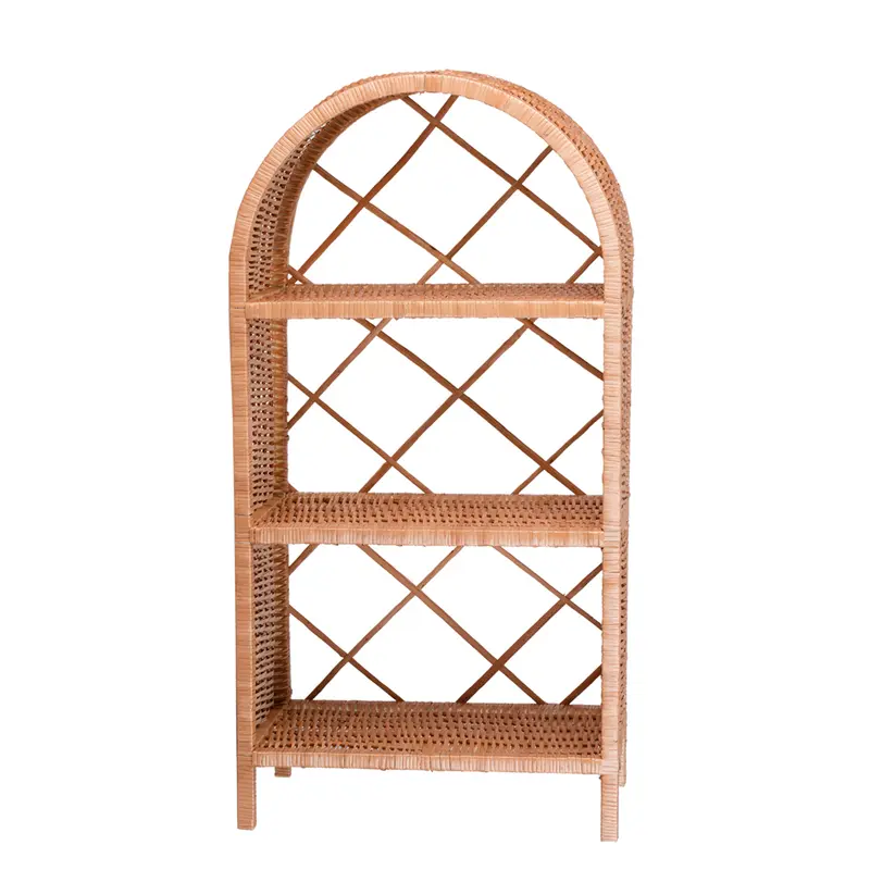Camellia wicker shelving unit, wicker furniture, storage cabinet with shelves TheWickerStories