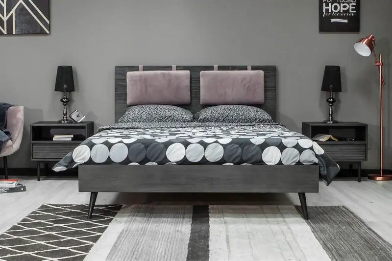 Capella CAPK01 Łóżko 180cm + 2 szafki nocne CAPL07