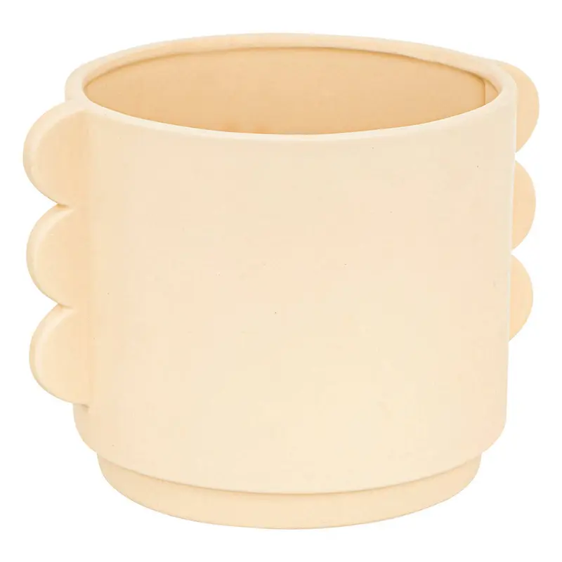 Ceramiczna osłonka na doniczkę WAVY BLISS, 18 cm