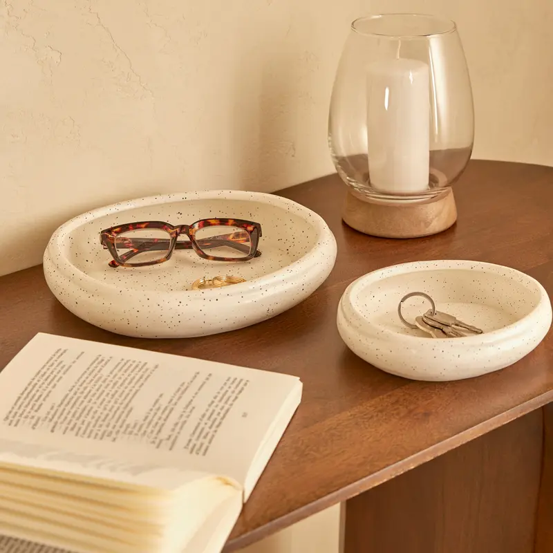 Ceramiczne patery dekoracyjne WONJA, 2 sztuki