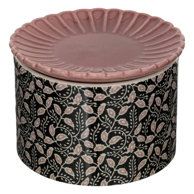 Ceramiczne pudełko z talerzykiem, Ø 12,5 cm
