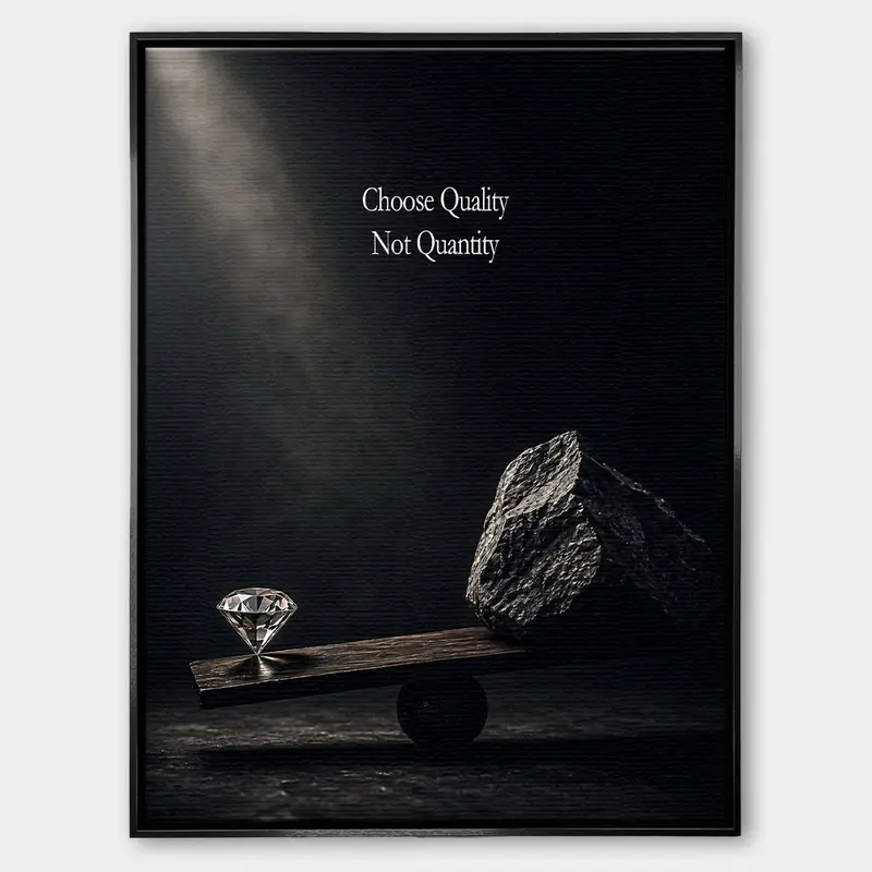Choose Quality Not Quantity