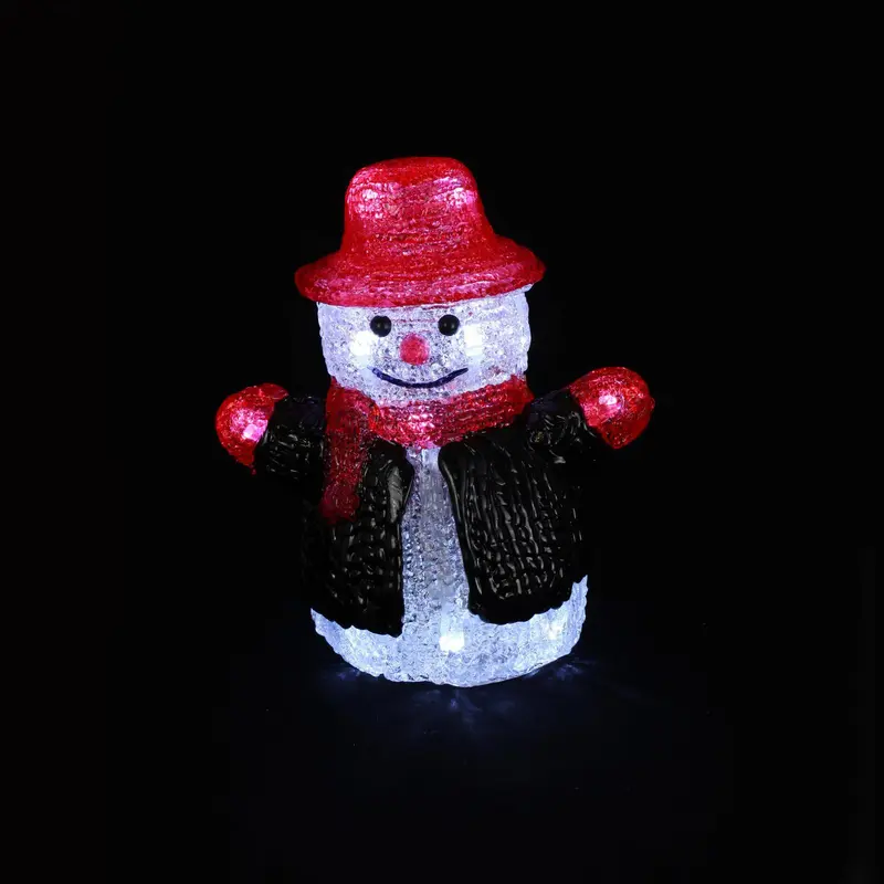 Dekoracja świetlna wewnętrzna Bałwanek, wys. 16cm