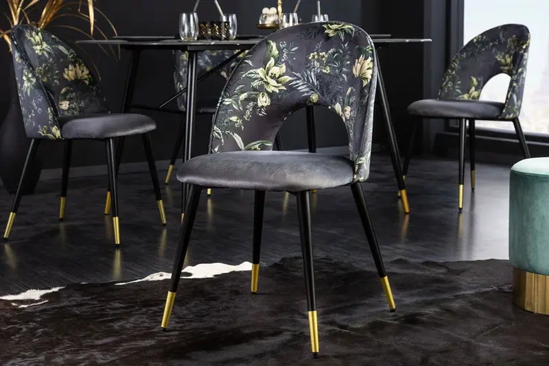 Designerskie krzesło Boutique szare / 41703 / INVICTA INTERIOR