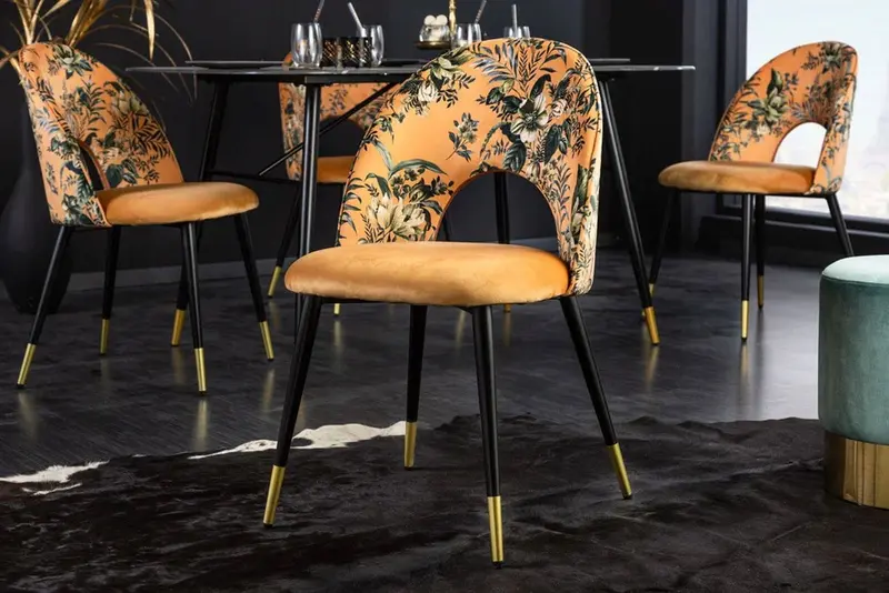 Designerskie krzesło Boutique żółte / 41701 / INVICTA INTERIOR