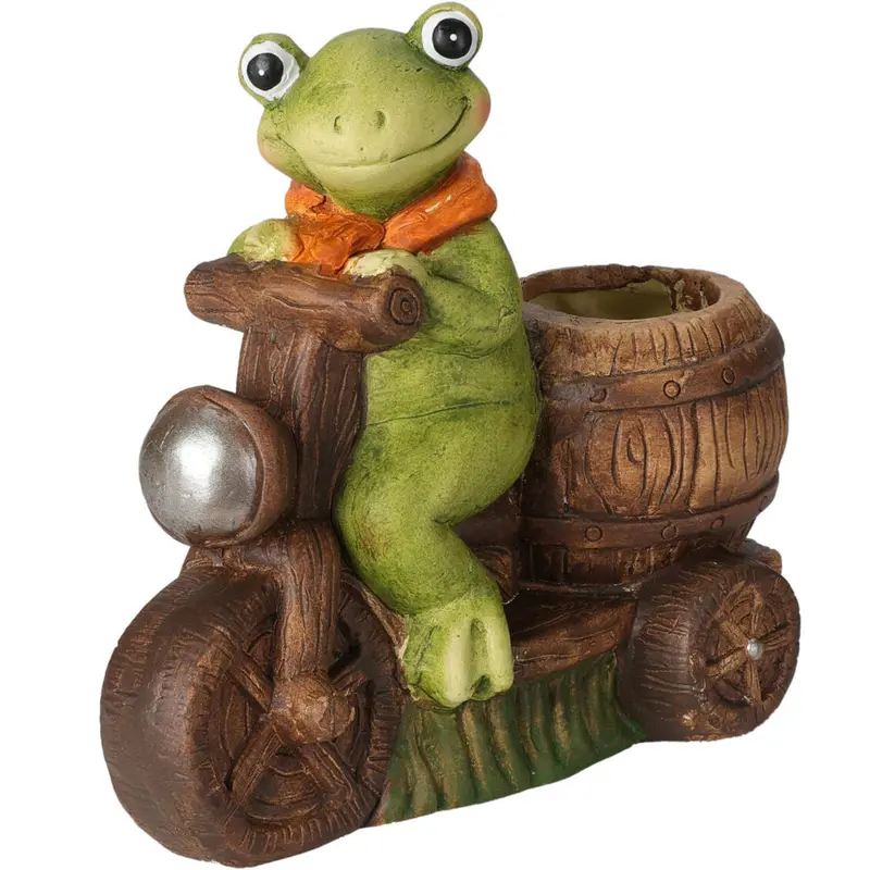Doniczka ceramiczna w kształcie żaby, 15 cm