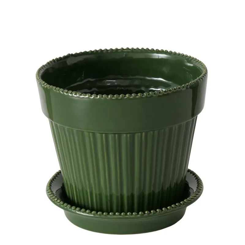 Doniczka ceramiczna z podstawką JUNIPER, 15 cm