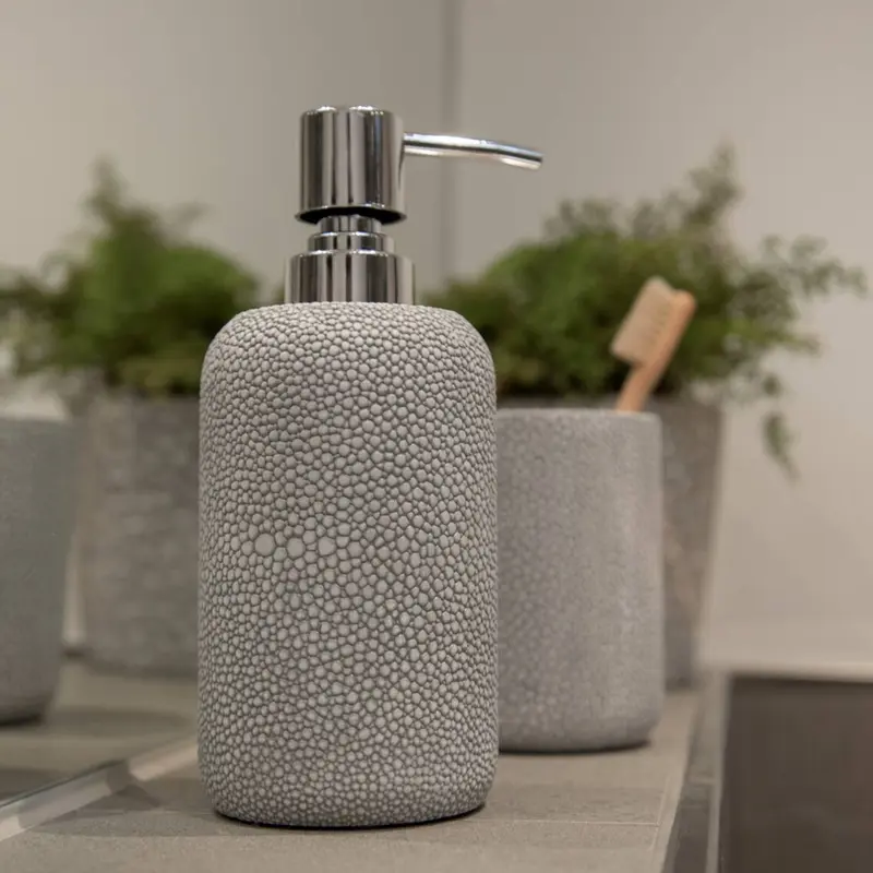 Dozownik do mydła w płynie RAJA, imitacja kamienia, 350 ml, WENKO