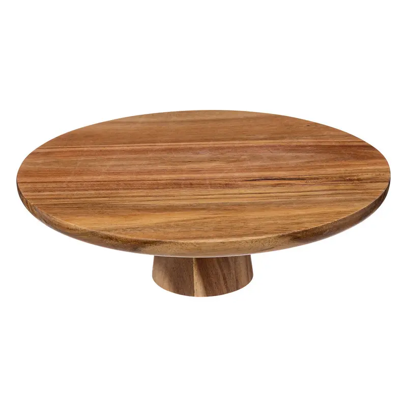 Drewniana patera na tort, akacja, Ø 28 cm