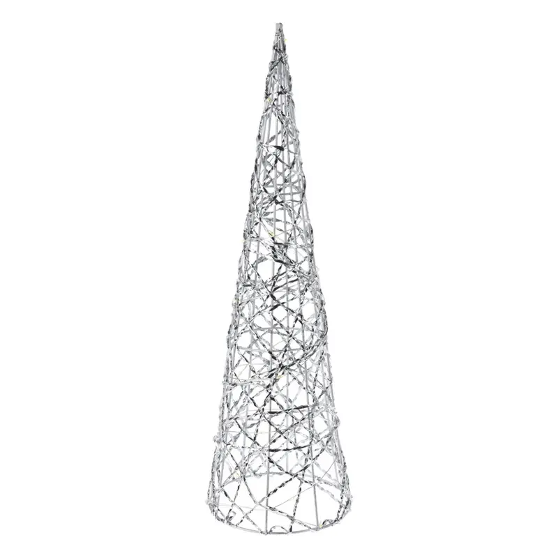 Druciana choinka, figurka z LED 40 cm
