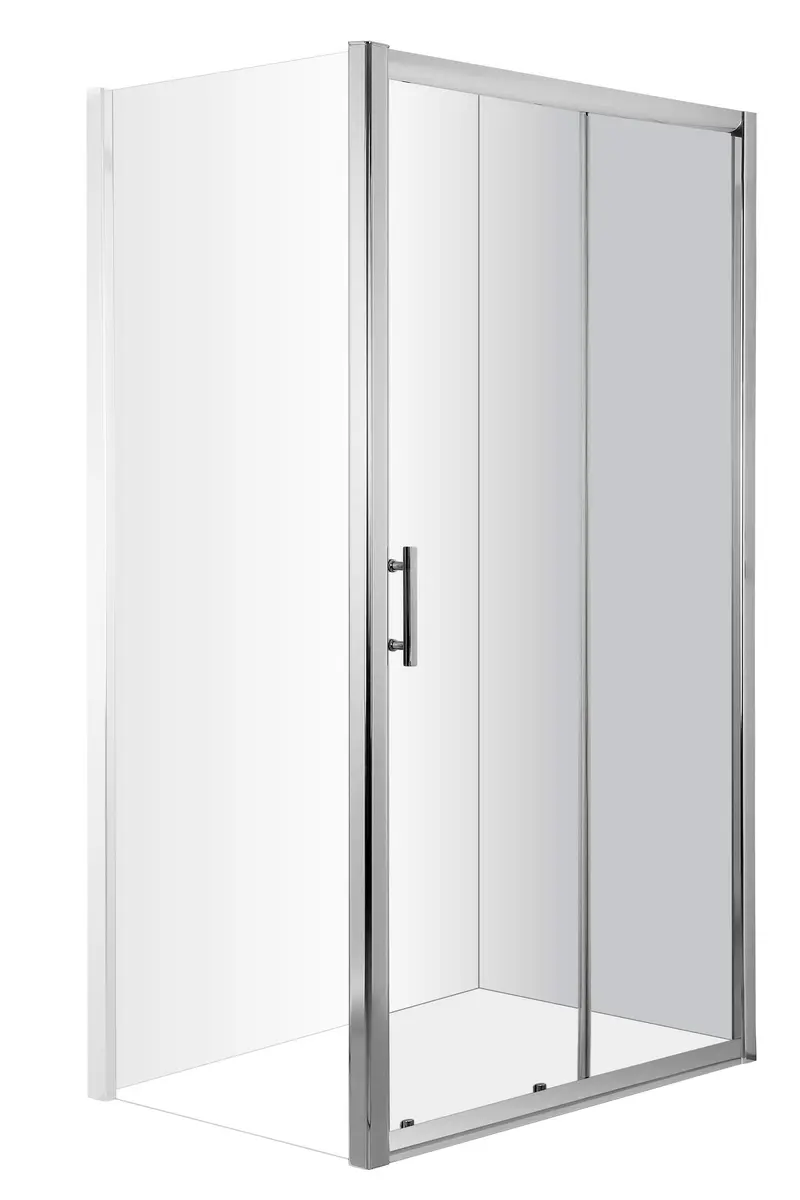Drzwi prysznicowe wnękowe 100 cm - przesuwne Cynia Chrom