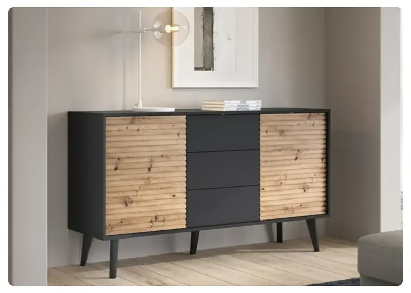 Duża komoda na nóżkach z szufladami Wild AC154 w modnych kolorach