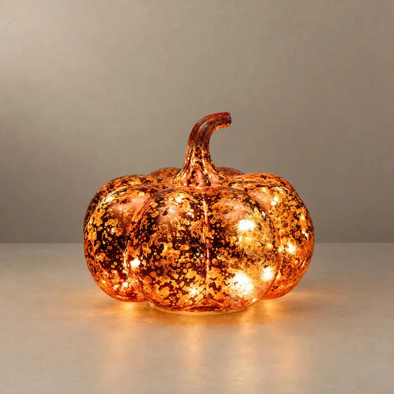 Dynia dekoracyjna podświetlana, 15 mikrodiod LED, Ø 18,5 x 15 cm