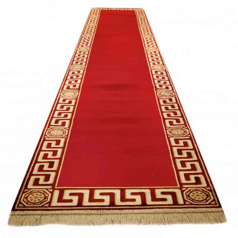 Dywan do holu z meandrem Versace czerwony 80/300