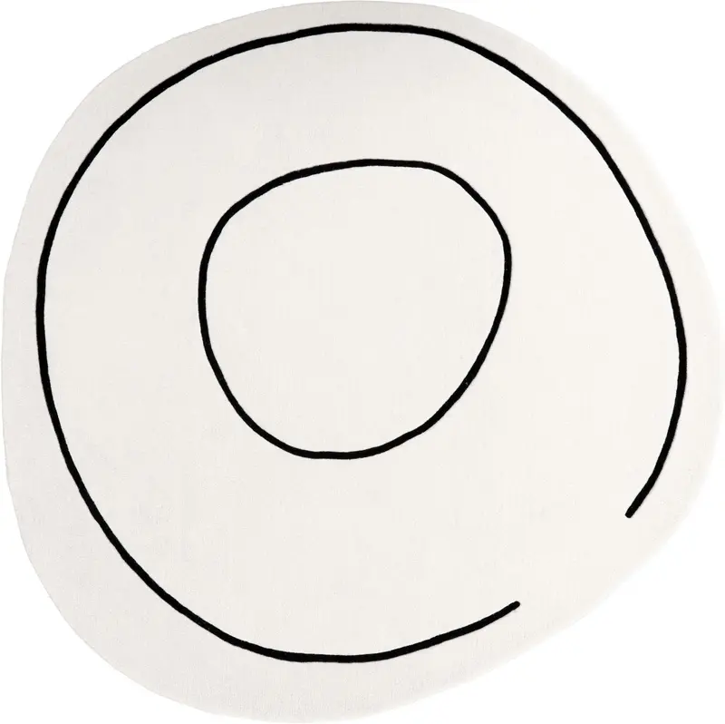 Dywan Loop Ivory Round
