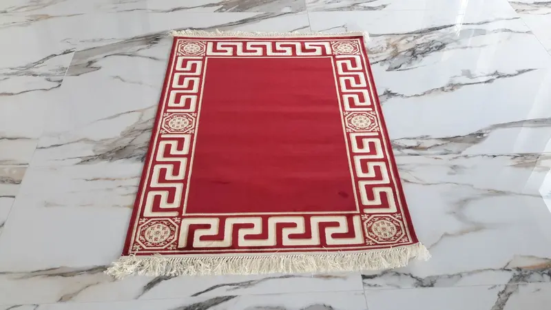 Dywan z meandrem Versace czerwony 340/240