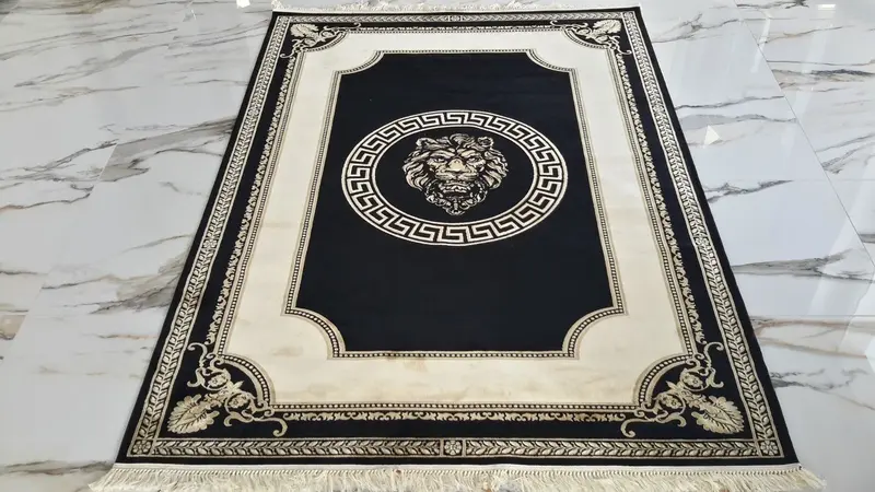Dywan z meandrem Versace + LEW czarny 280 / 380