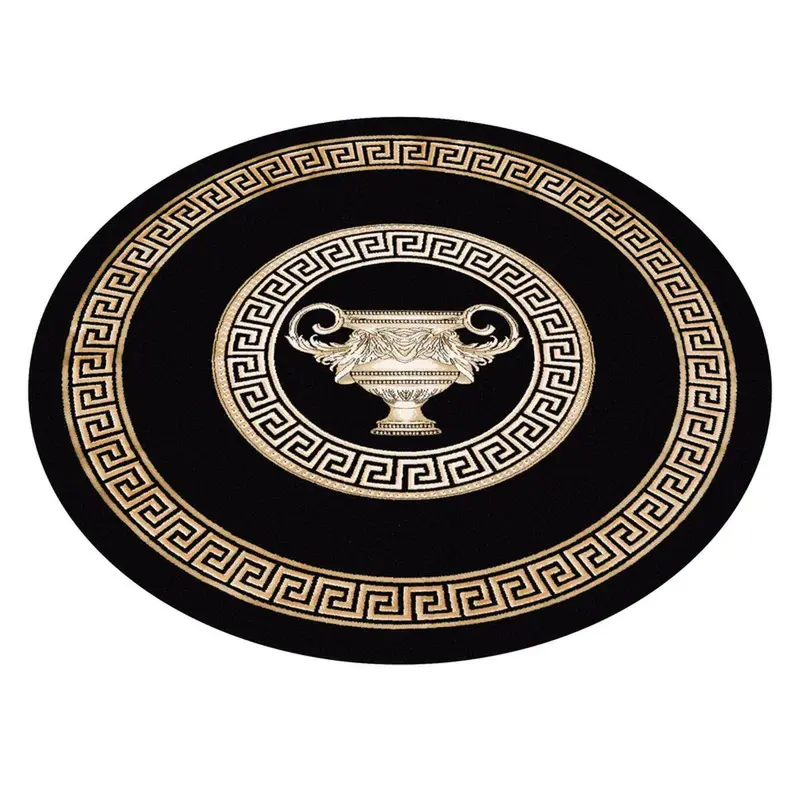 Dywan z meandrem Versace + waza czarny 152