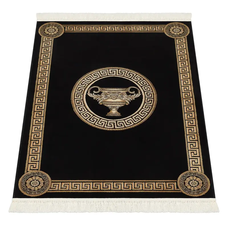 Dywan z meandrem Versace + waza czarny 160/230