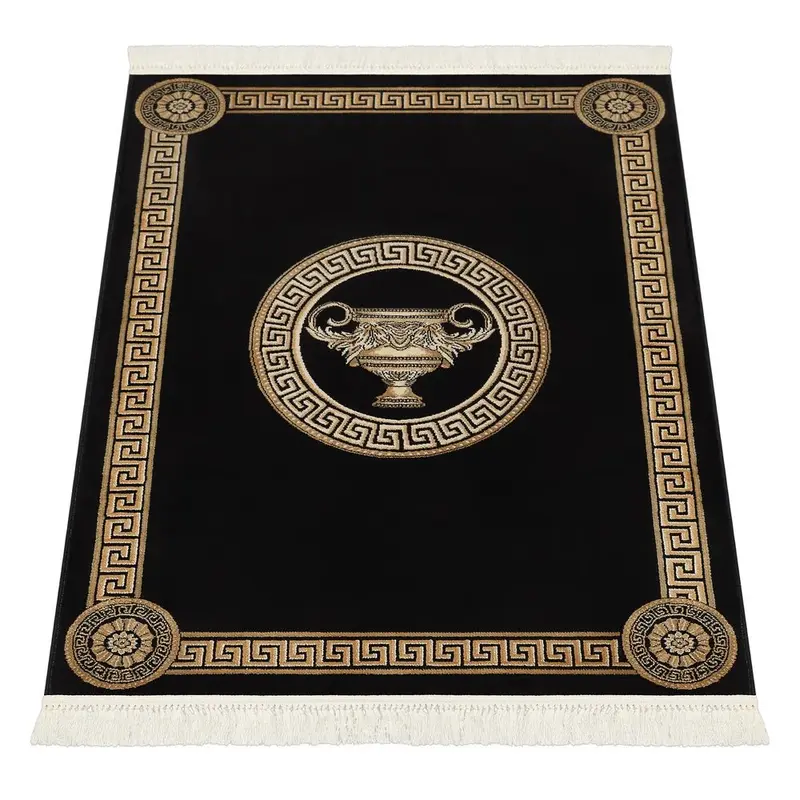Dywan z meandrem Versace +waza czarny 280/200