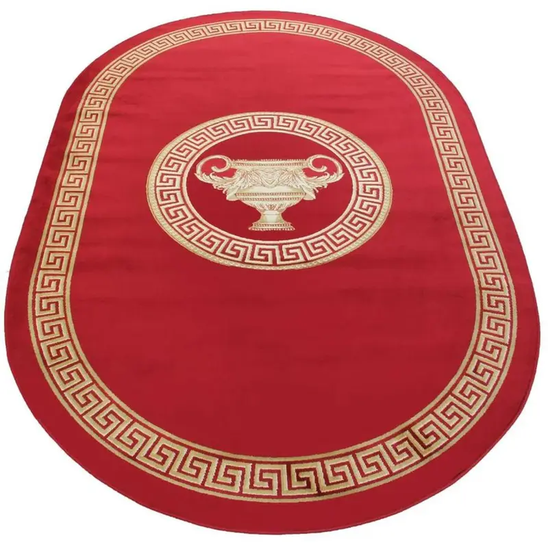 Dywan z meandrem Versace + waza czerwony 152/230