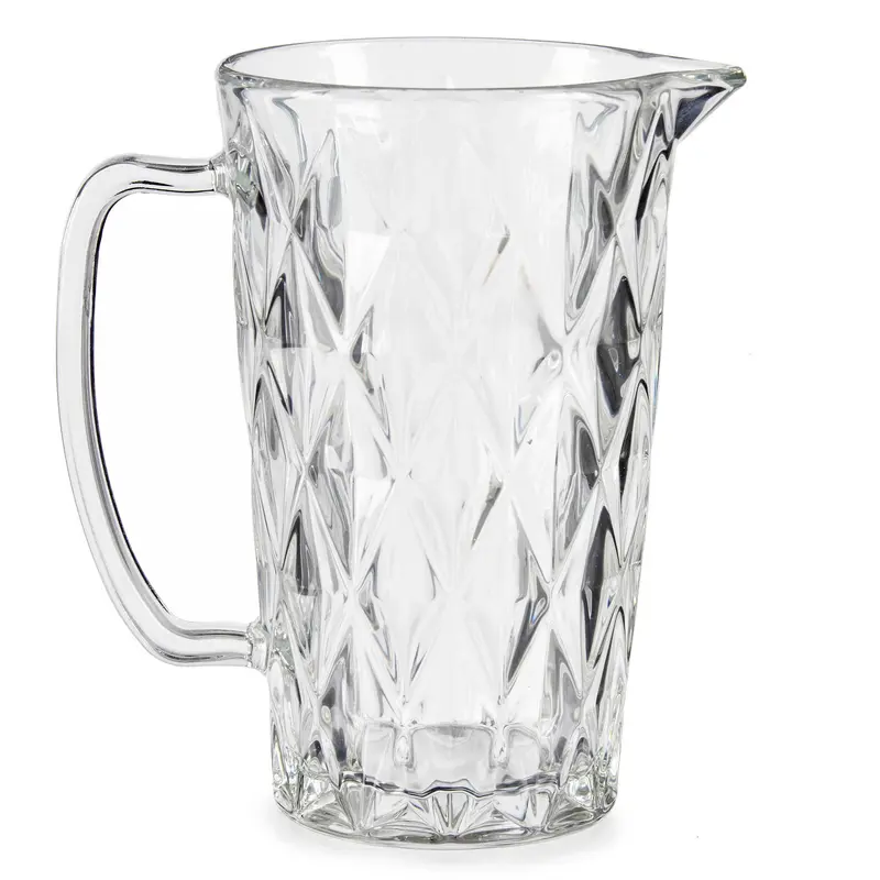 Dzbanek szklany z kryształowym wzorem, 1 l