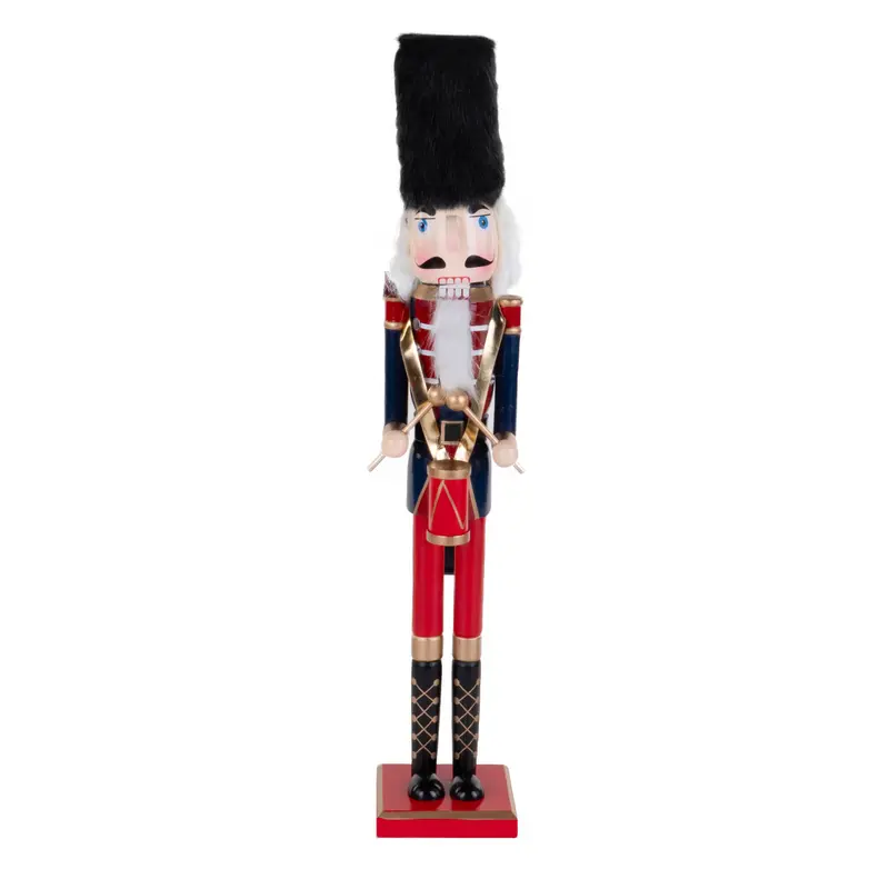 Dziadek do orzechów, figurka drewniana, dekoracja świąteczna, wys. 60,5 cm