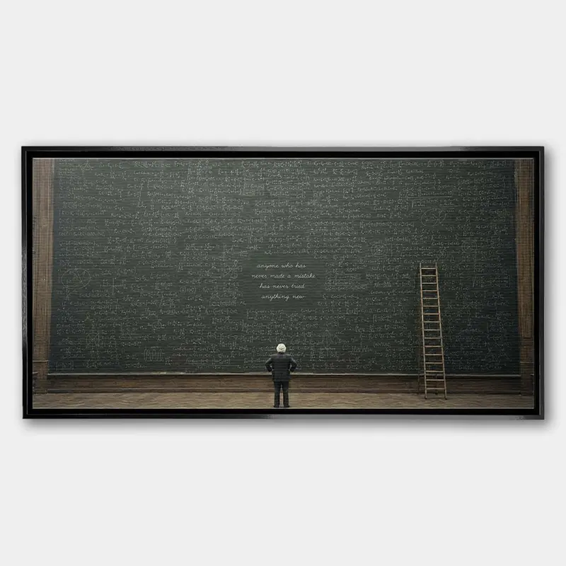 Einstein Chalkboard